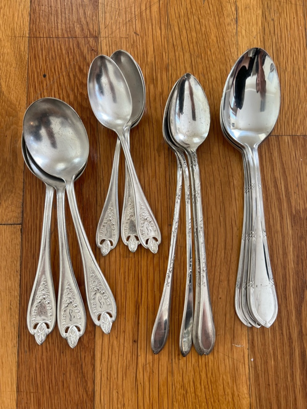 Vintage Silver-Played Spoons